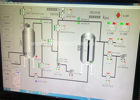 VPI2800 Thiết bị ngâm áp chân không hoàn toàn tự động, cách nhiệt cho động cơ và biến áp D2800*H3400mm