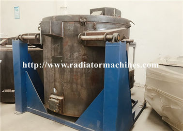 1000kg Nhôm Titling Lò điện nóng chảy Crucible 1.7 * 1.6 * 1.4m Kích thước