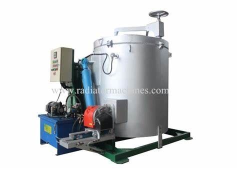 1000kg Công suất 850C Lò nung nóng chảy bằng thép không gỉ bằng kim loại phế liệu