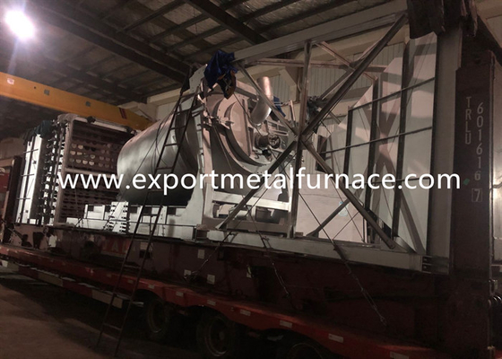 2000KGS Lò nung chảy kim loại quay Tiết kiệm năng lượng Khí đốt Phế liệu chì