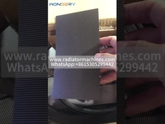 Max 600mm rộng 1mm cao thép không gỉ trao đổi nhiệt vây sóng